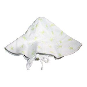 New Hartstrings Infant Baby Boy Girl Unisex Cotton Sun Hat Frogs Size S 6-9